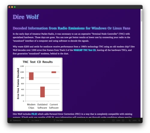 Cyberpunk theme preview